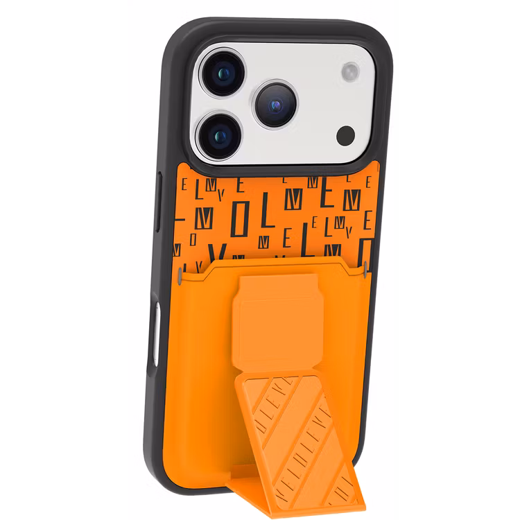 LEVELO MORPHIX IPHONE 17 PRO GRIPSTAND CASE WITH CARD HOLDER SUNRISE ORANGE LVLMRPGCIP17PSORG thumbnail 4