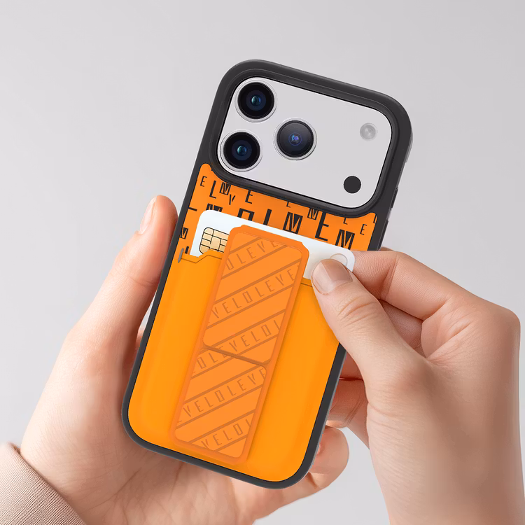 LEVELO MORPHIX IPHONE 17 PRO GRIPSTAND CASE WITH CARD HOLDER SUNRISE ORANGE LVLMRPGCIP17PSORG thumbnail 10