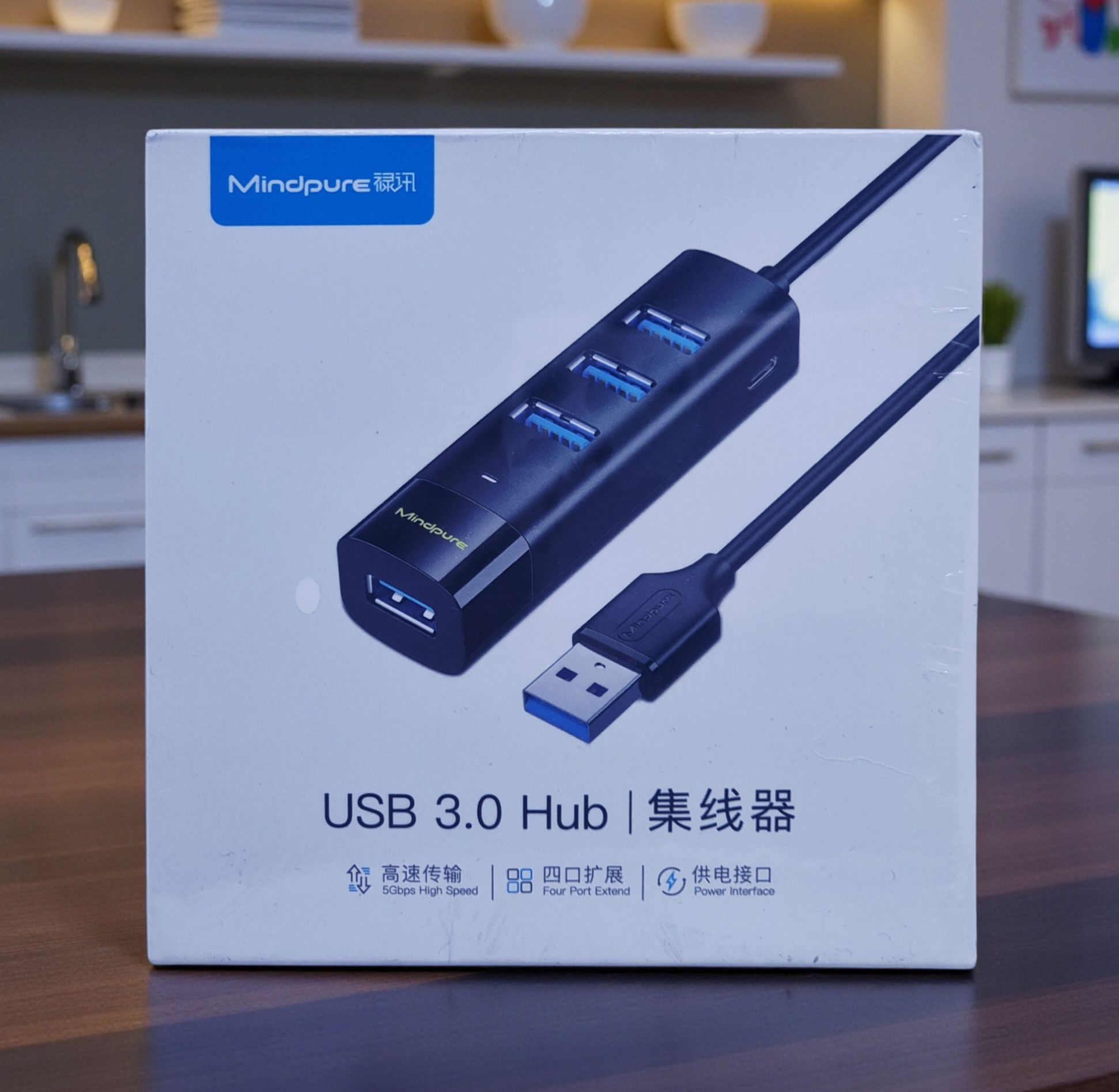 MINDPURE 4 PORT USB 2.0 TYPE -C HUB BLACK 1.2M LX10809