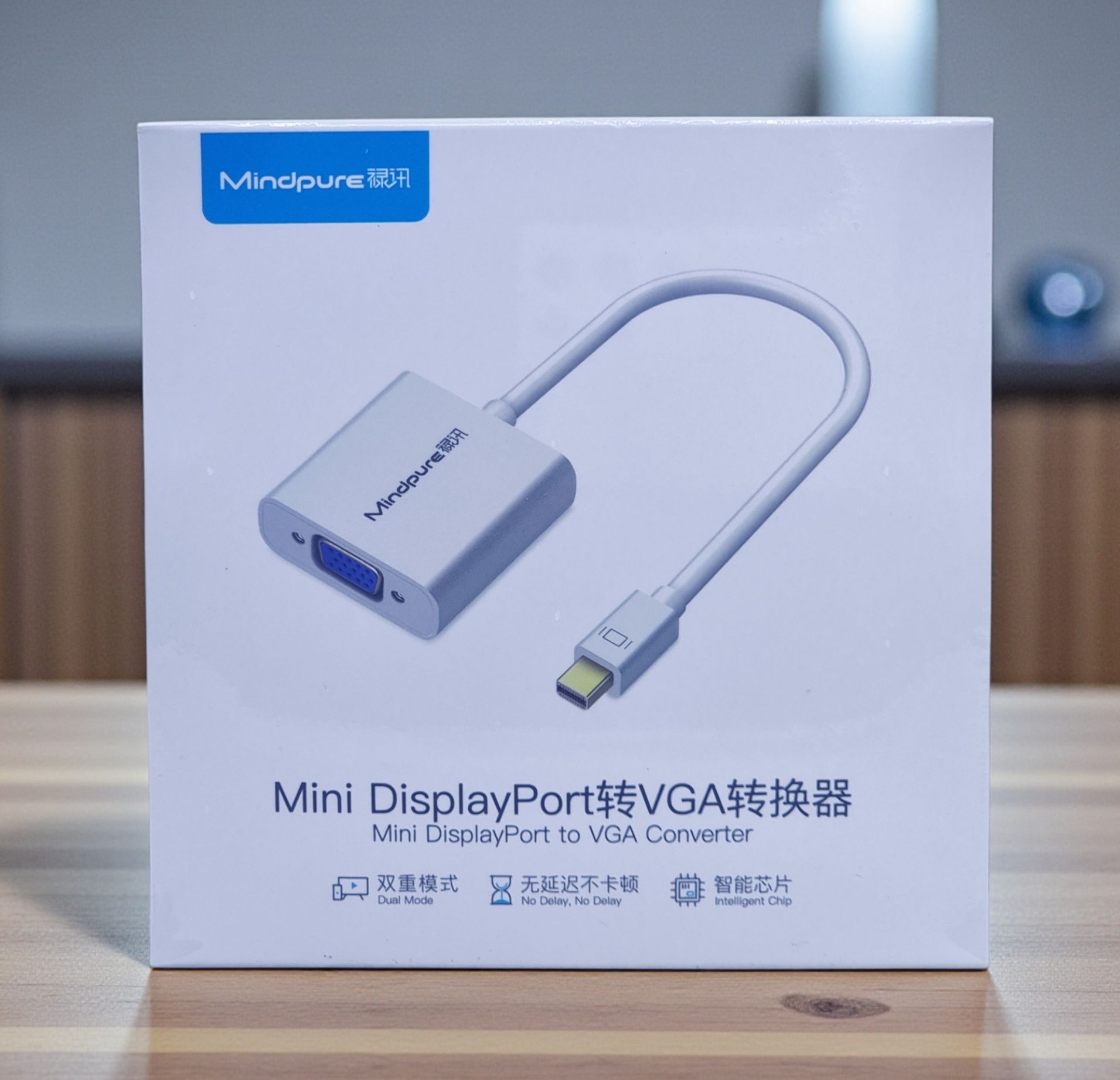 MINDPURE MINI DP TO VGA CONVERTER WHITE LX10207
