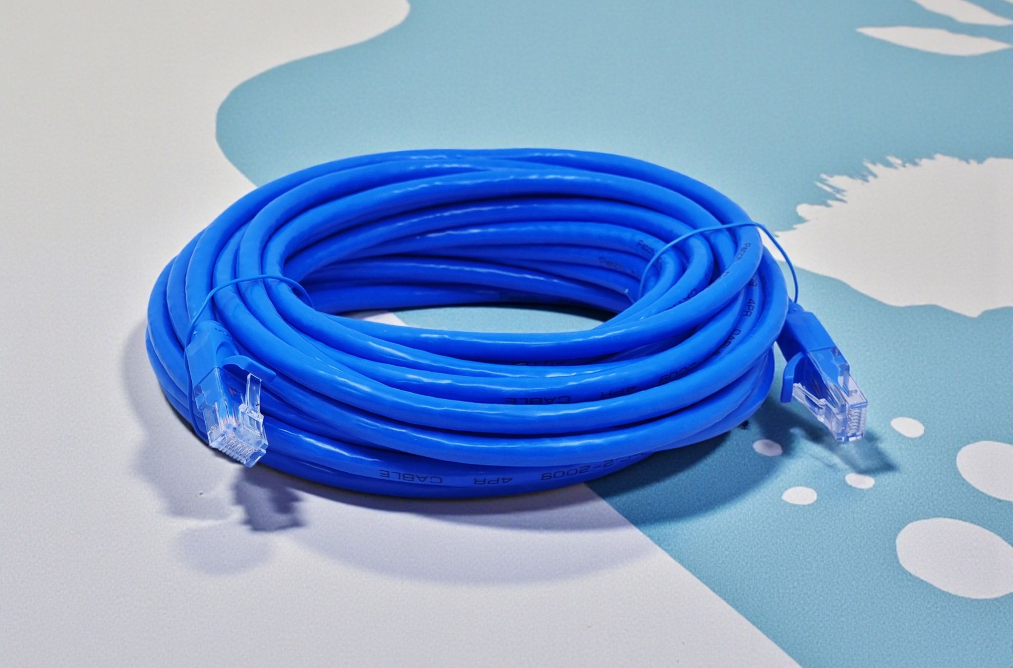 MINDPURE 8P8C CAT6 UTP BLUE COPPER LAN CABLE 15M LX10177