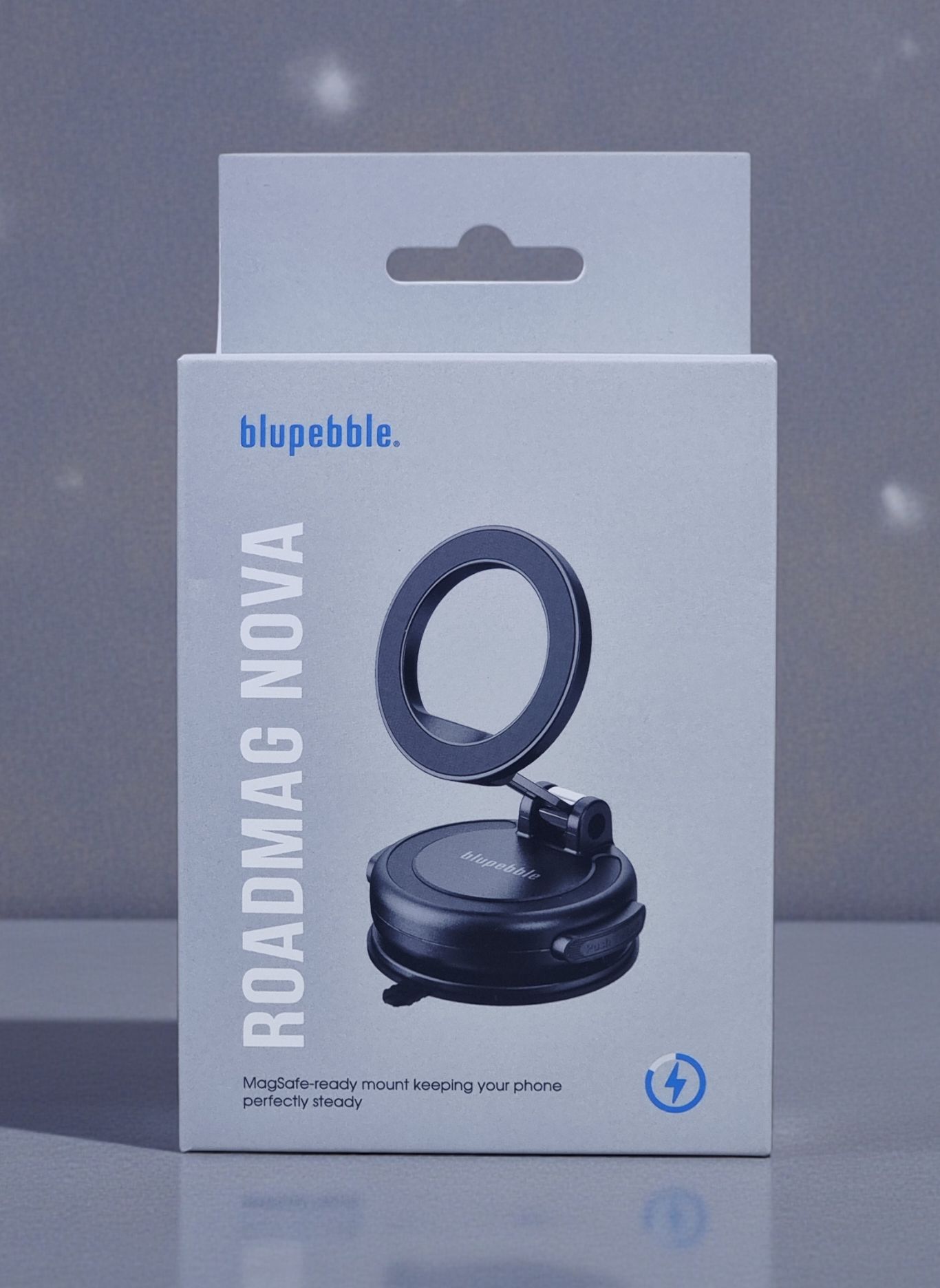 BLUPEBBLE ROADMAG NOVA COMPATIBLE WITH MAGSAFE PHONE HOLDER BLACK BP-ROADMAGNOVA-BK