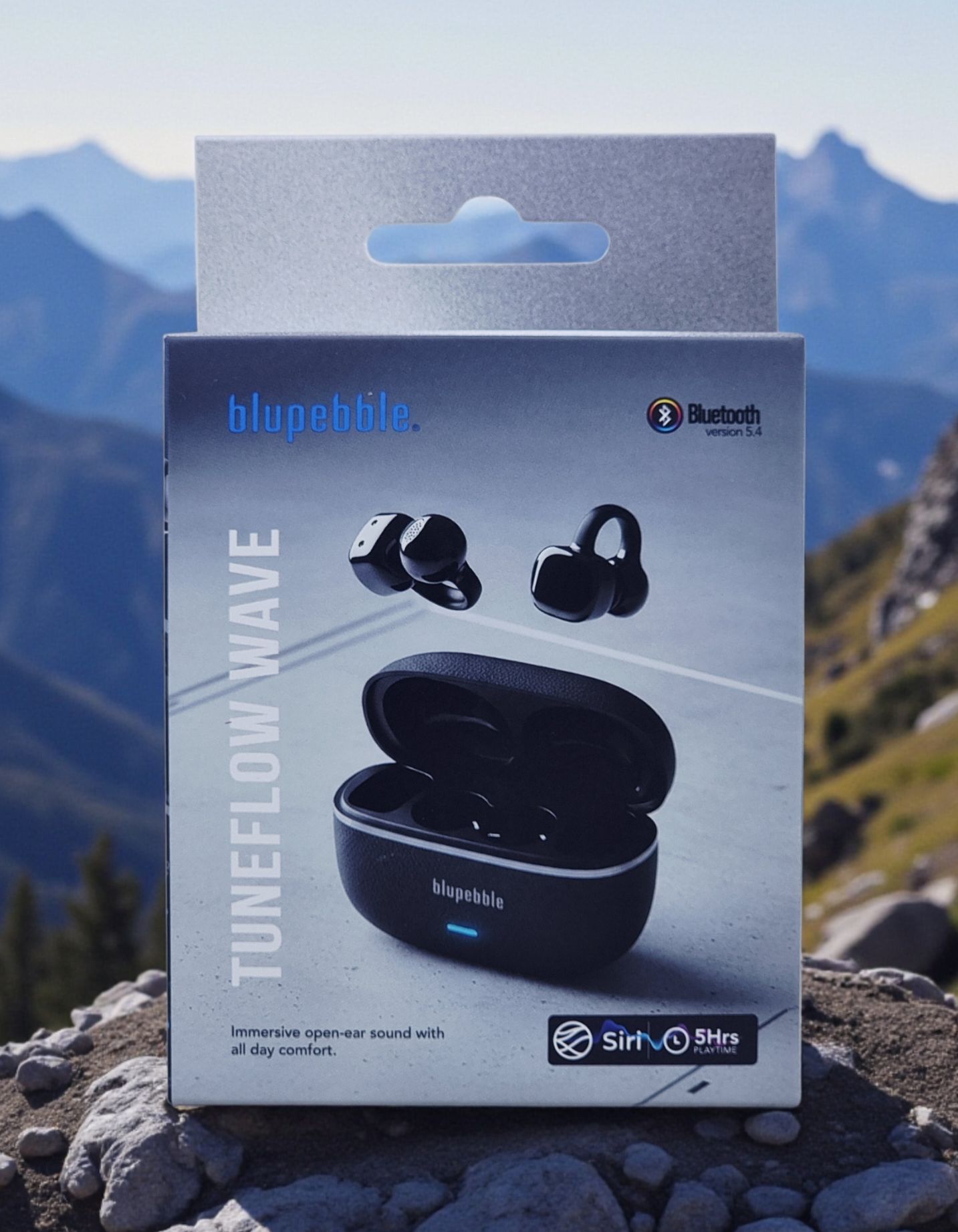 BLUPEBBLE TUNEFLOW WAVE TRUE WIRELESS EARBUDS WHITE BP-TWSTFWAVE-WH