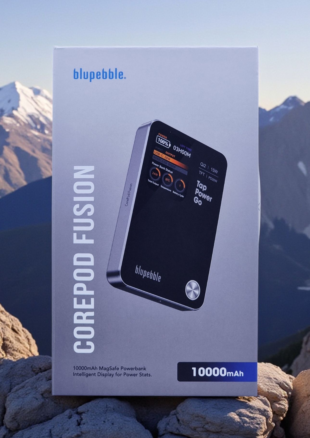 BLUPEBBLE COREPOD FUSION 10000MAH POWERBANK WITH MAGSAFE BLACK BP-CPFUSION10000-BK