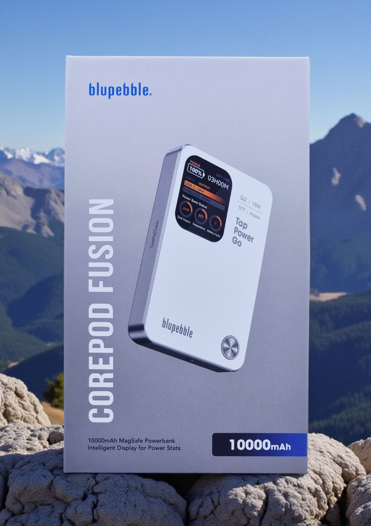 BLUPEBBLE COREPOD FUSION 10000MAH POWERBANK WITH MAGSAFE WHITE BP-CPFUSION10000-WH