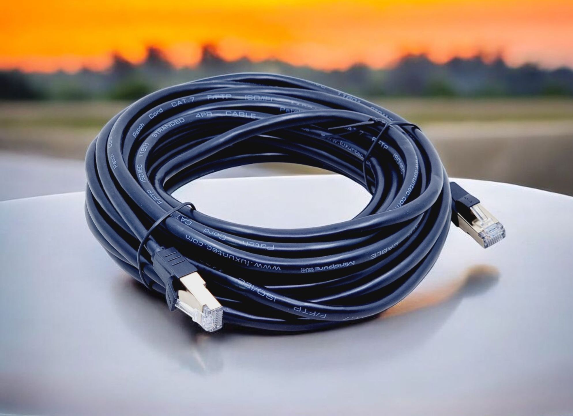 MINDPURE 8P8C CAT7 STP ETHERNET CABLE BLACK COPPER 15M BLACK LX10310