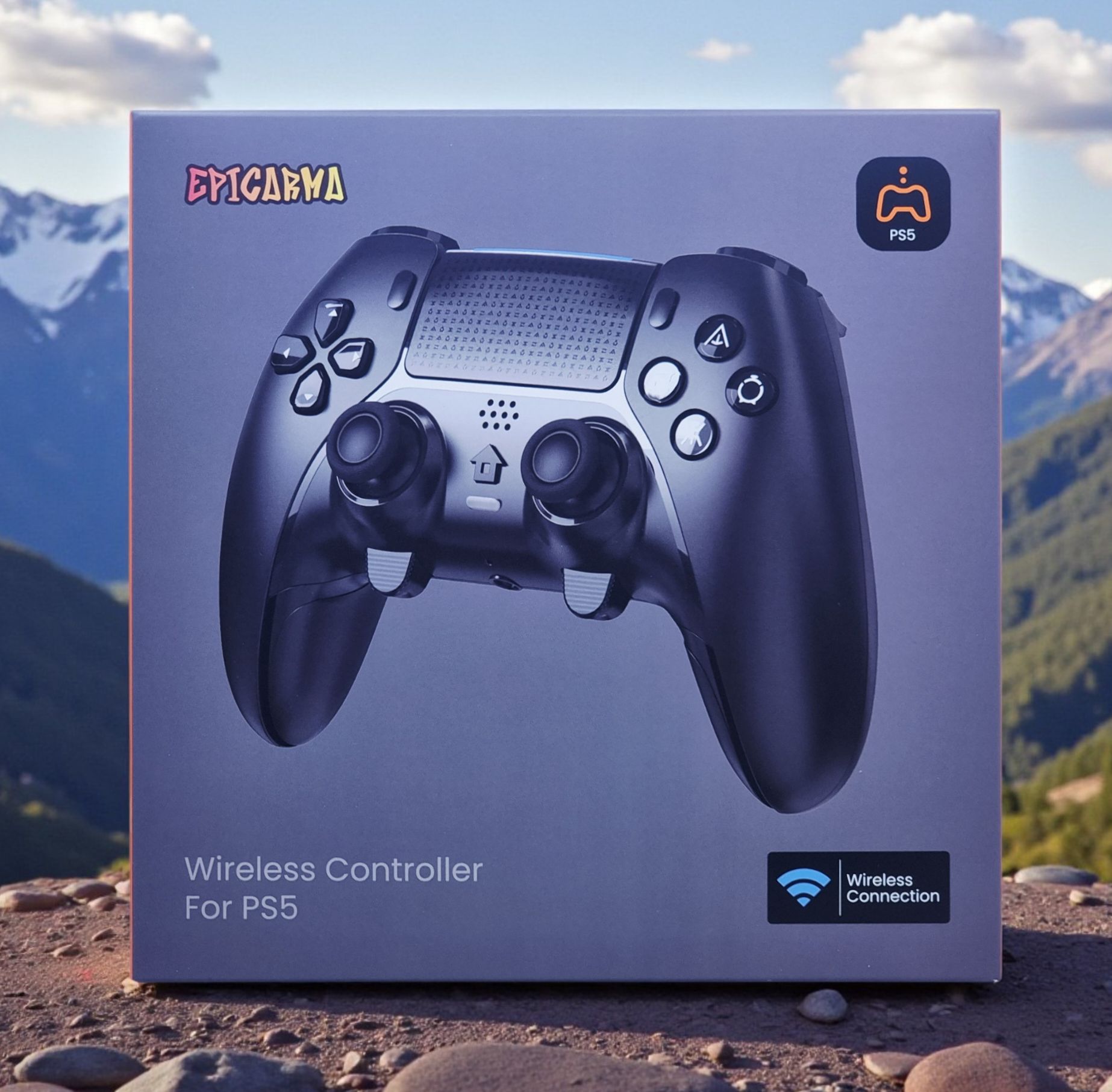 EPICARMA WIRELESS CONTROLLER FOR PS5 BLACK EA-P5T46-BK