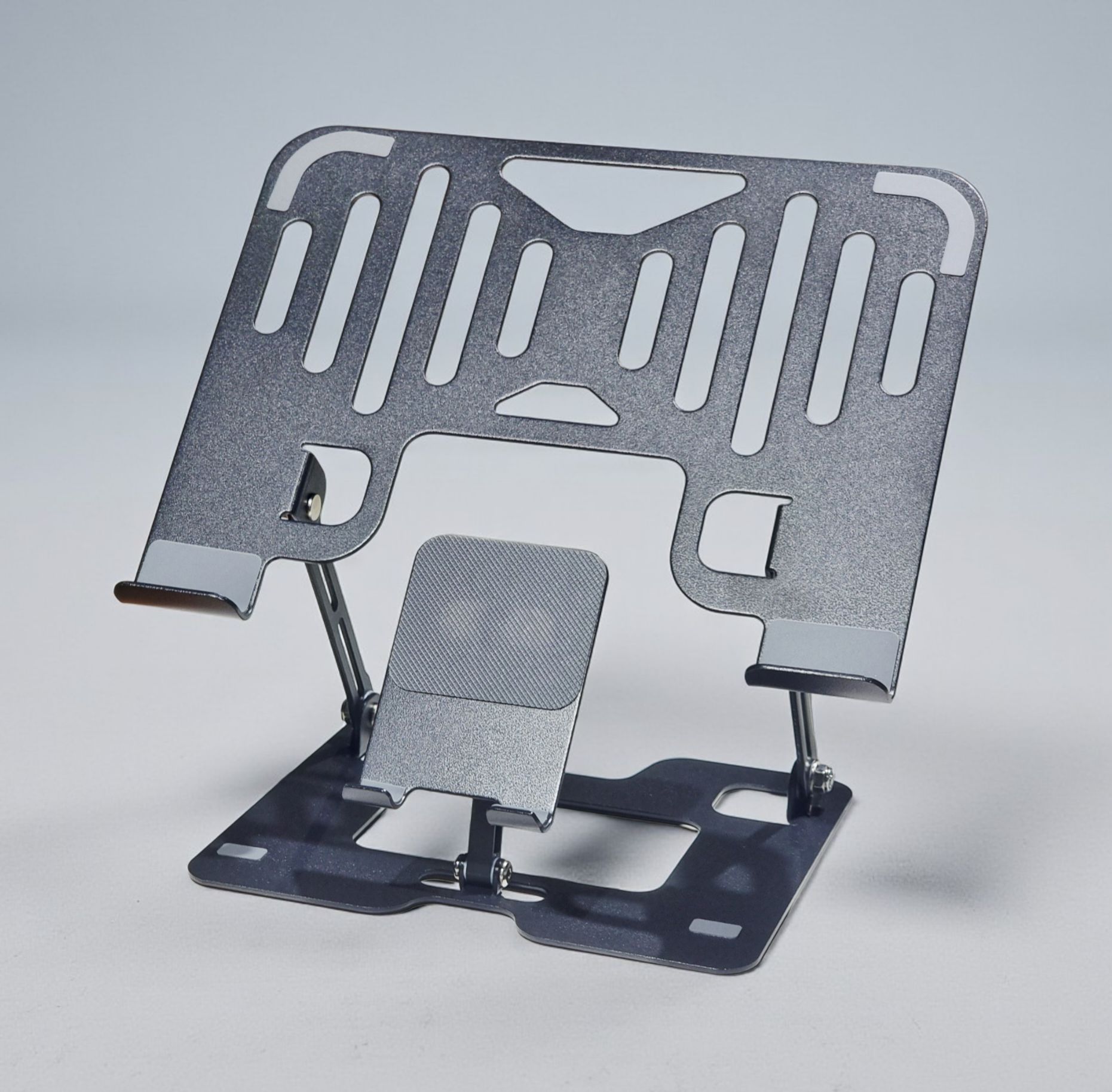 FOLDING LAPTOP METAL STAND BLACK