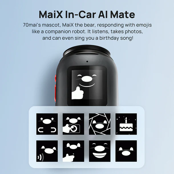 70MAI DASH CAM OMNI (64G) GRAY X200 thumbnail 3