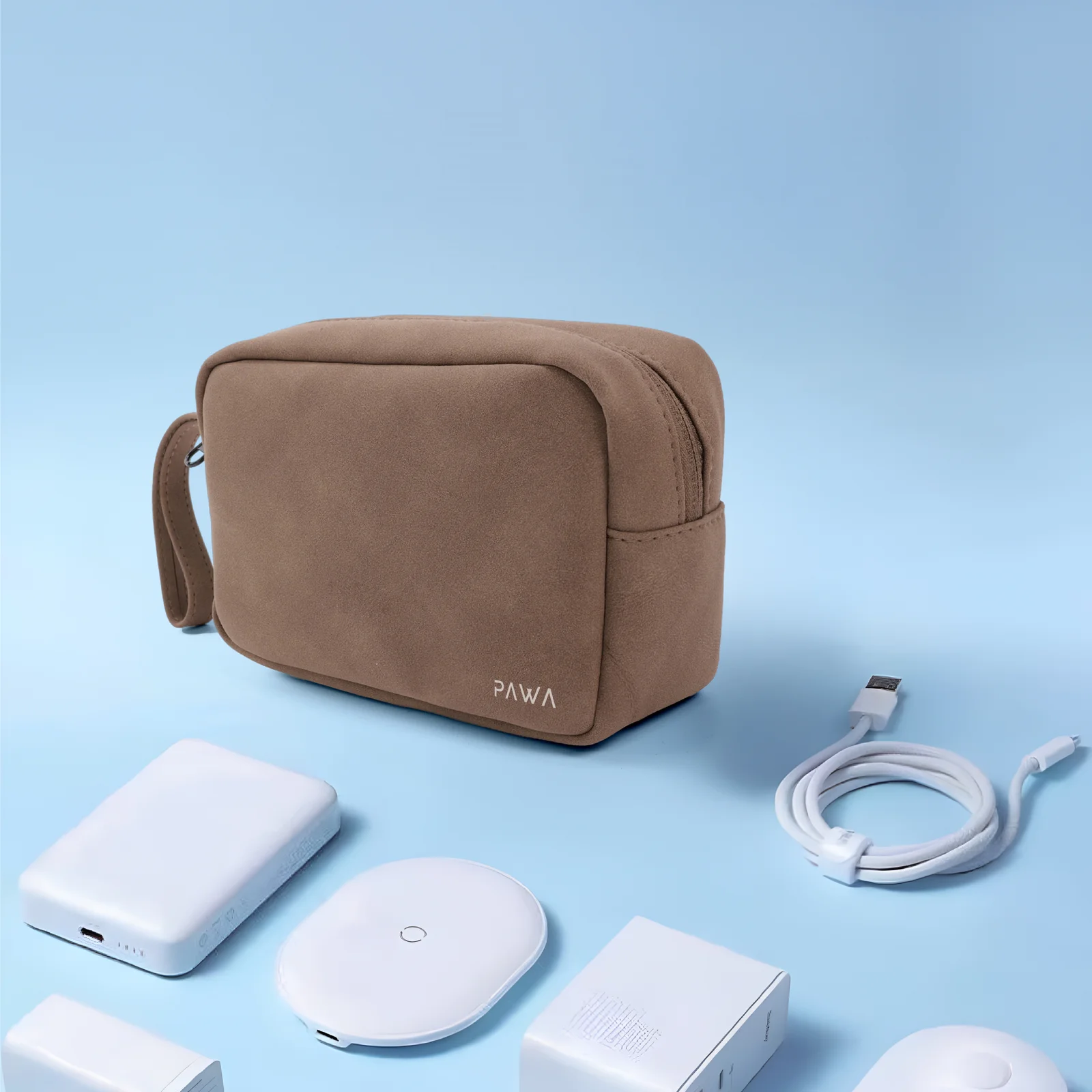 PAWA BELLO TRAVEL POUCH BROWN PW-TPHBG069-BR thumbnail 2