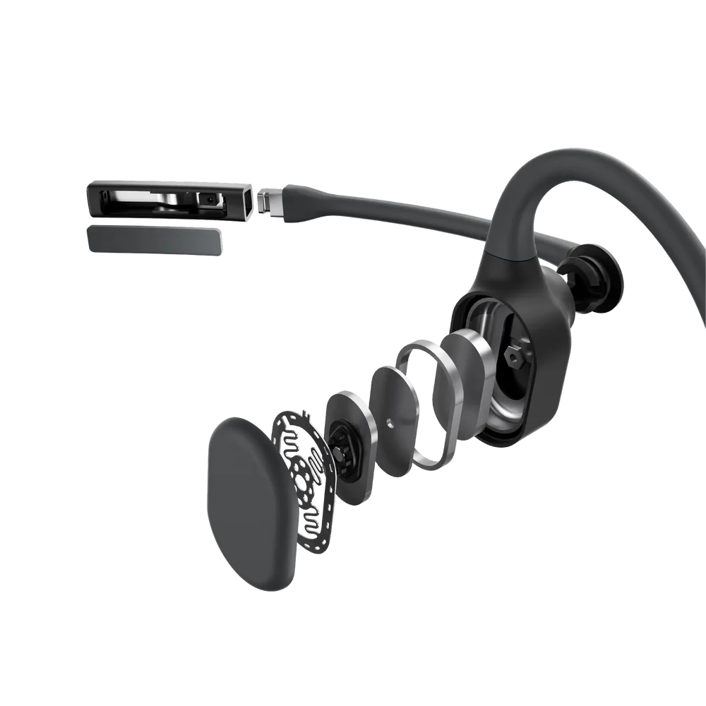 AFTERSHOKZ OPENCOMM 2 2025 UPGRADE BONE CONDUCTION STEREO BLUETOOTH HEADSET BLACK C120 thumbnail 2