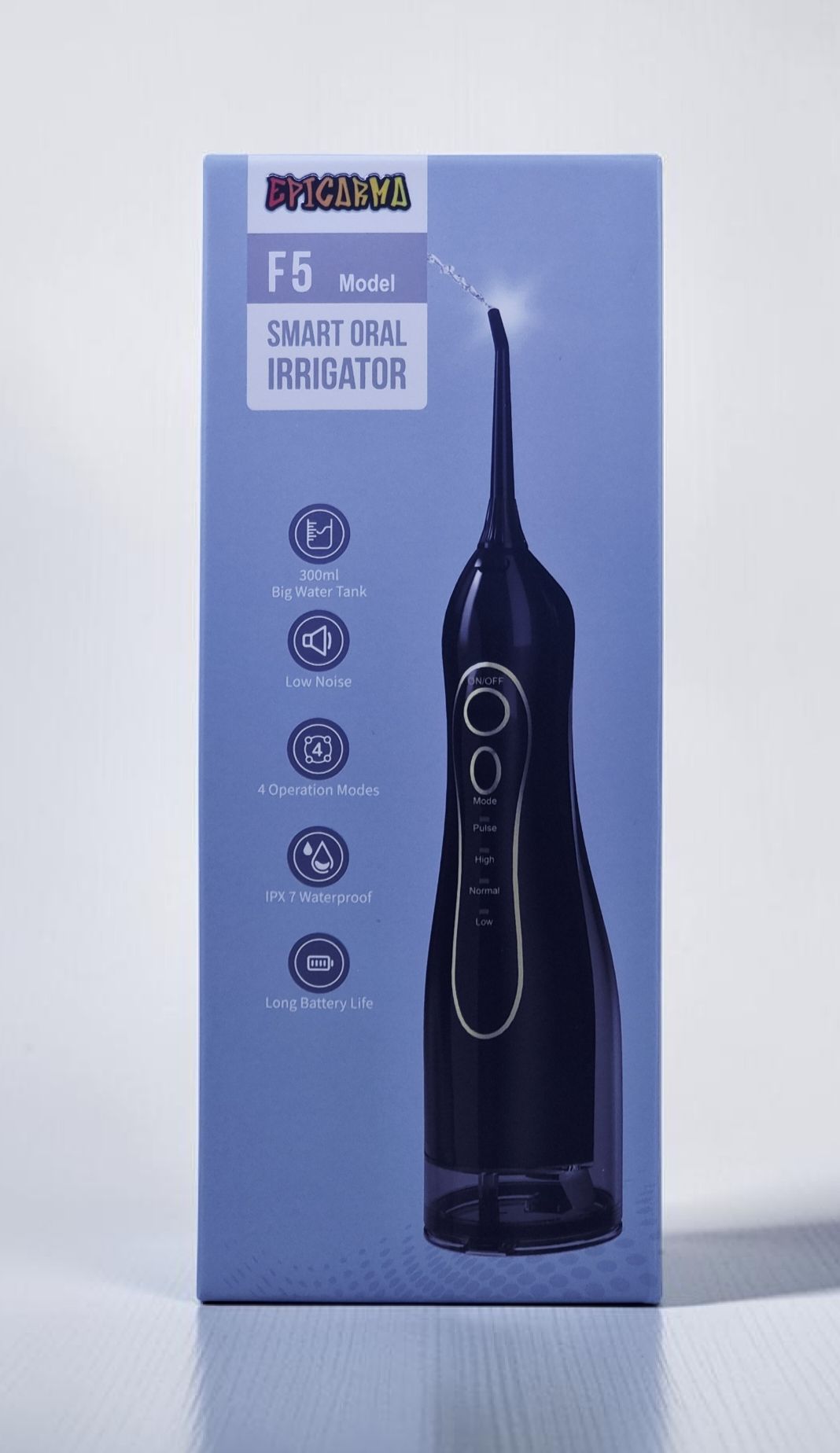EPICARMA F5 SMART ORAL IRRIGATOR BLACK EA-FLSF5-BK