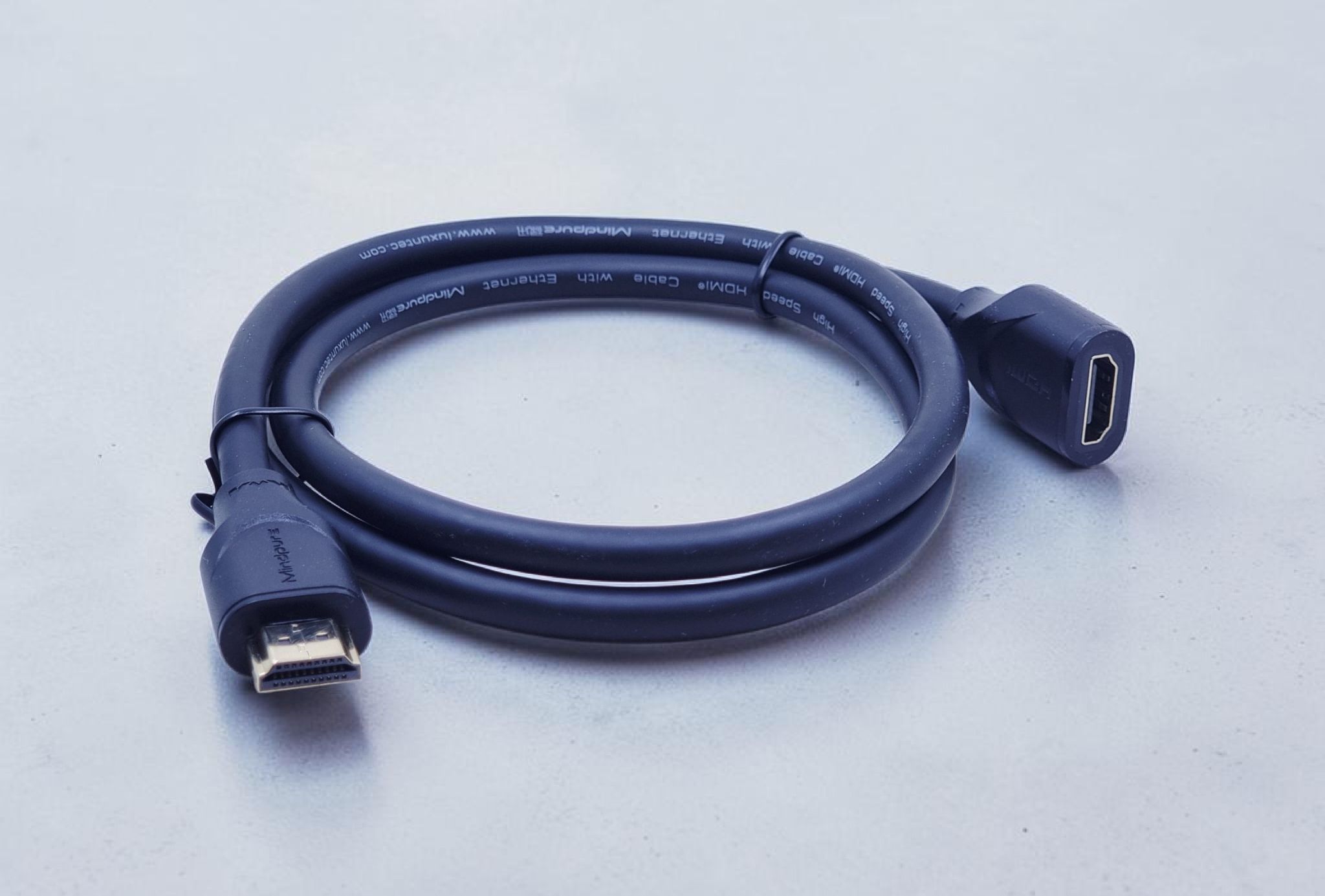 MINDPURE HDMI CABLE MALE TO FEMALE 1M BLACK LX10180