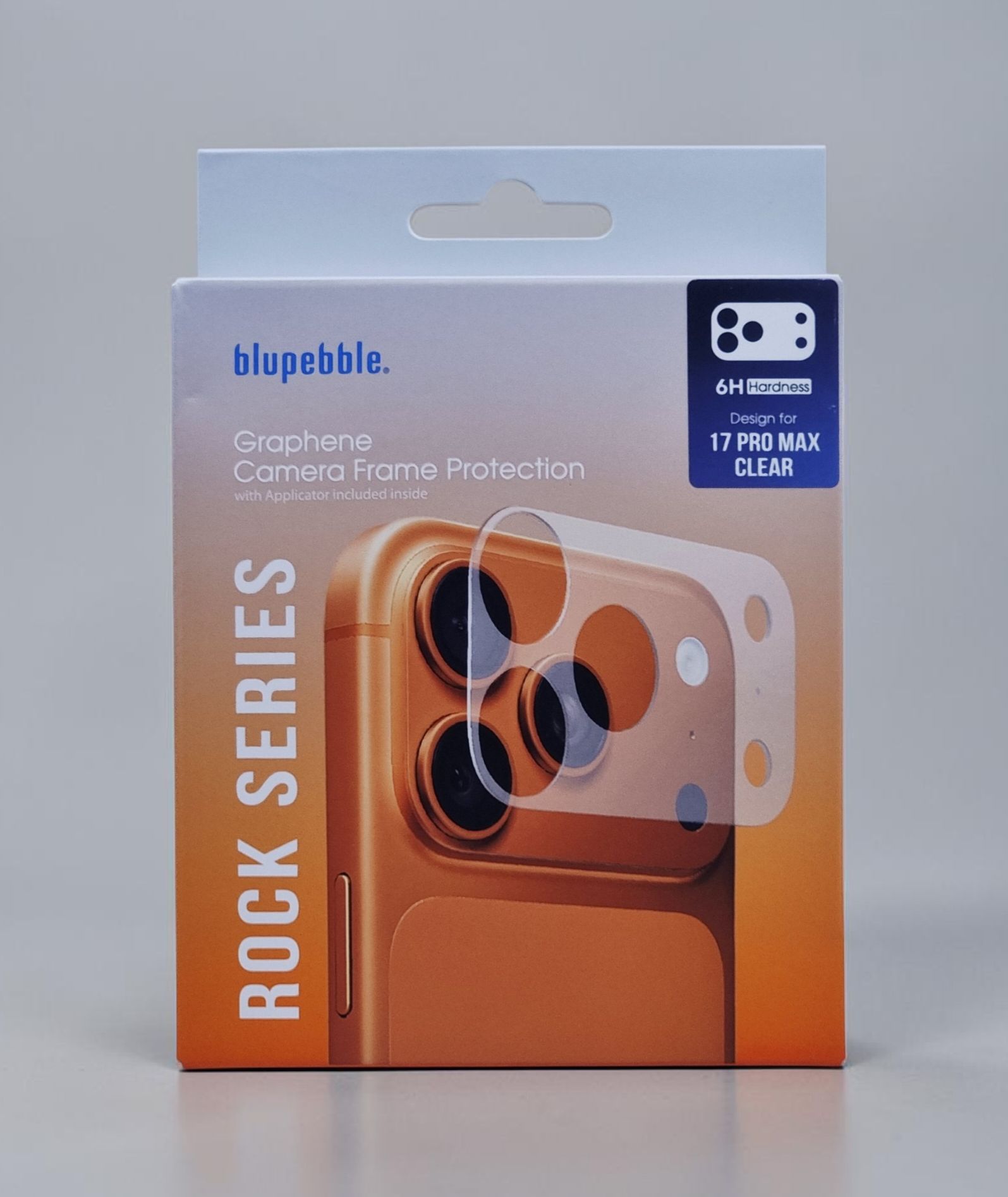 BLUPEBBLE IPHONE 17 PRO MAX GRAPHENE CAMERA FRAME PROTECTION FILM CLEAR BP-CMFLM17PM-CL