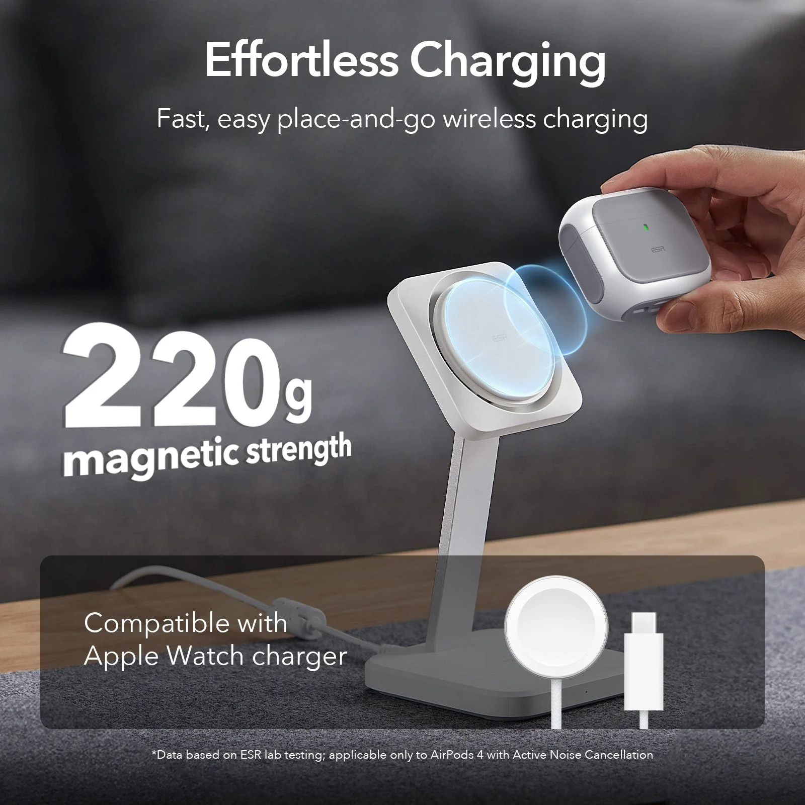 ESR ORBIT HYBRID CASE (HALO LOCK) COMPATIBLE WITH AIRPODS 4 BLUE 1CO110401 thumbnail 4