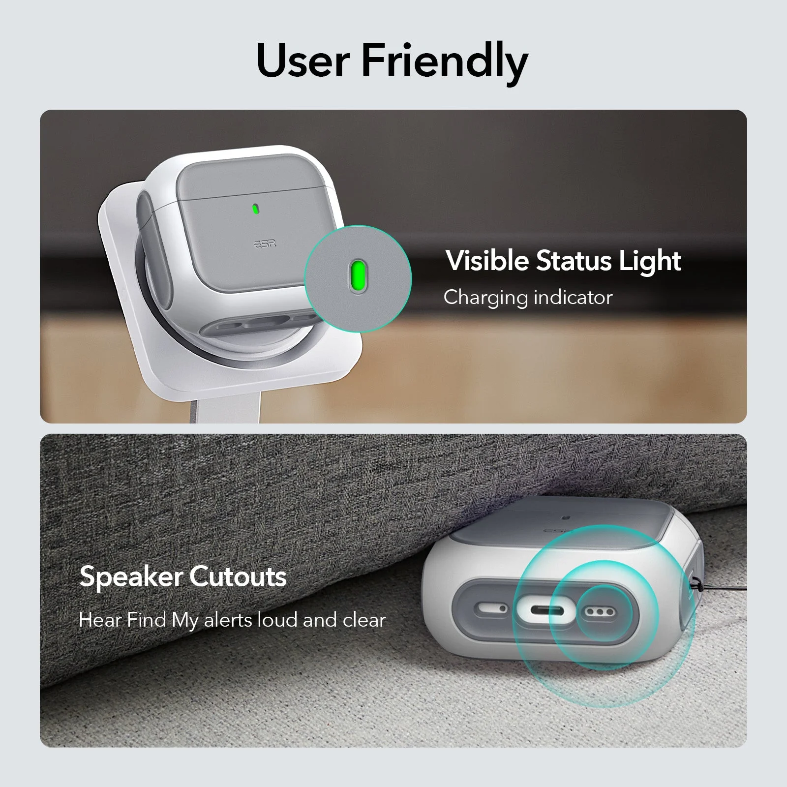 ESR ORBIT HYBRID CASE (HALO LOCK) COMPATIBLE WITH AIRPODS 4 BLUE 1CO110401 thumbnail 8