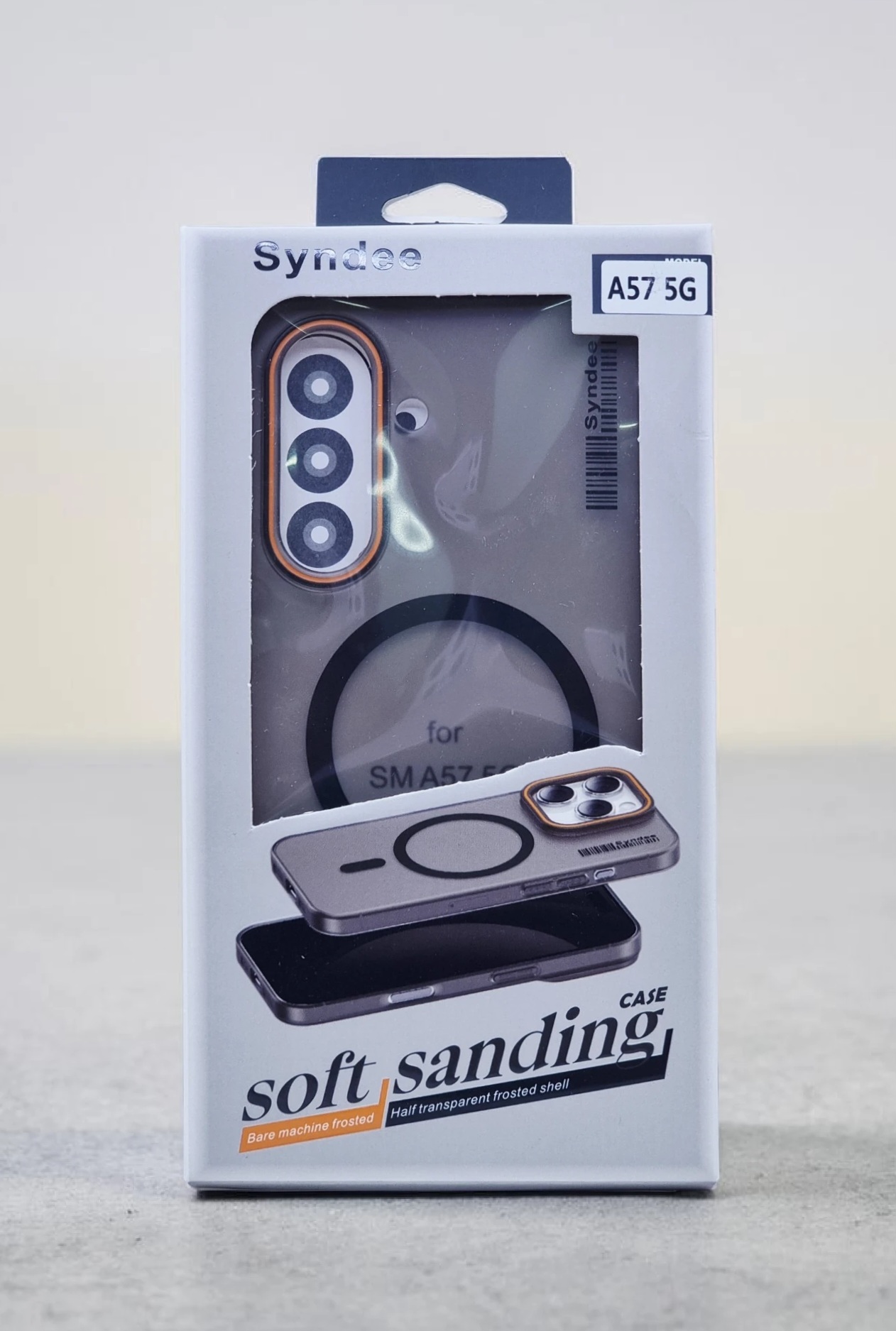 SYNDEE SAMSUNG A57 SOFT SANDING MAGSAFE CASE BLACK
