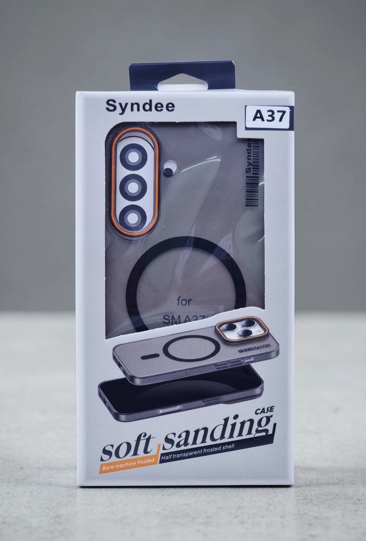 SYNDEE SAMSUNG A37 SOFT SANDING MAGSAFE CASE BLACK