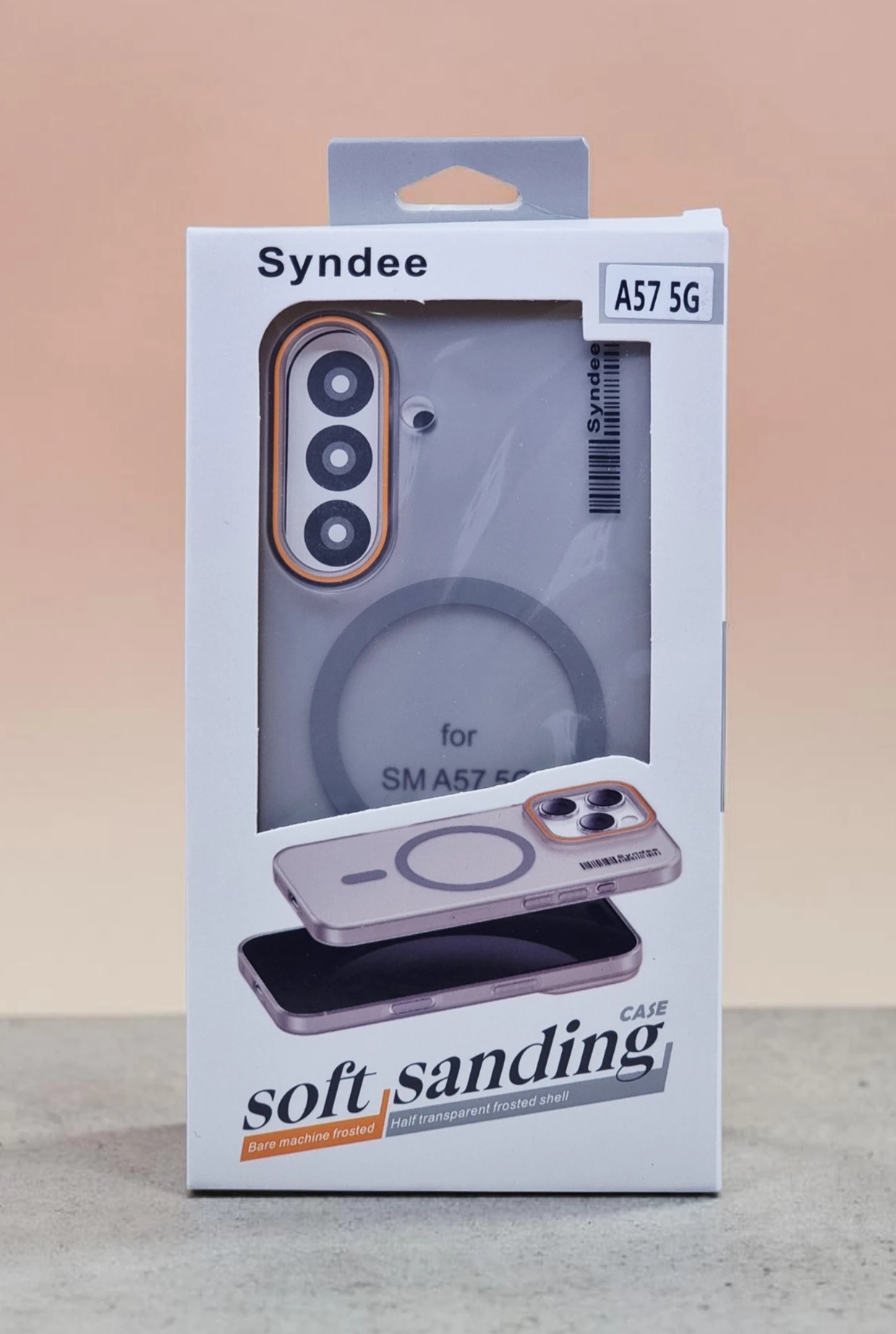 SYNDEE SAMSUNG A57 SOFT SANDING MAGSAFE CASE WHITE