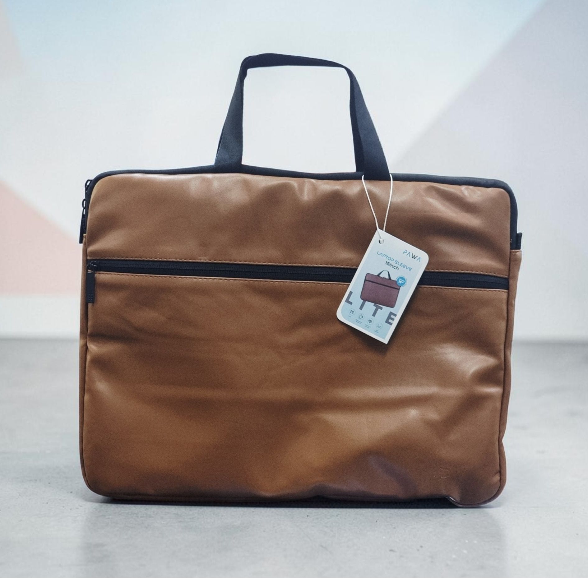 PAWA LITE LAPTOP SLEEVE 15INCH BROWN PW-LPSLLP15-BR