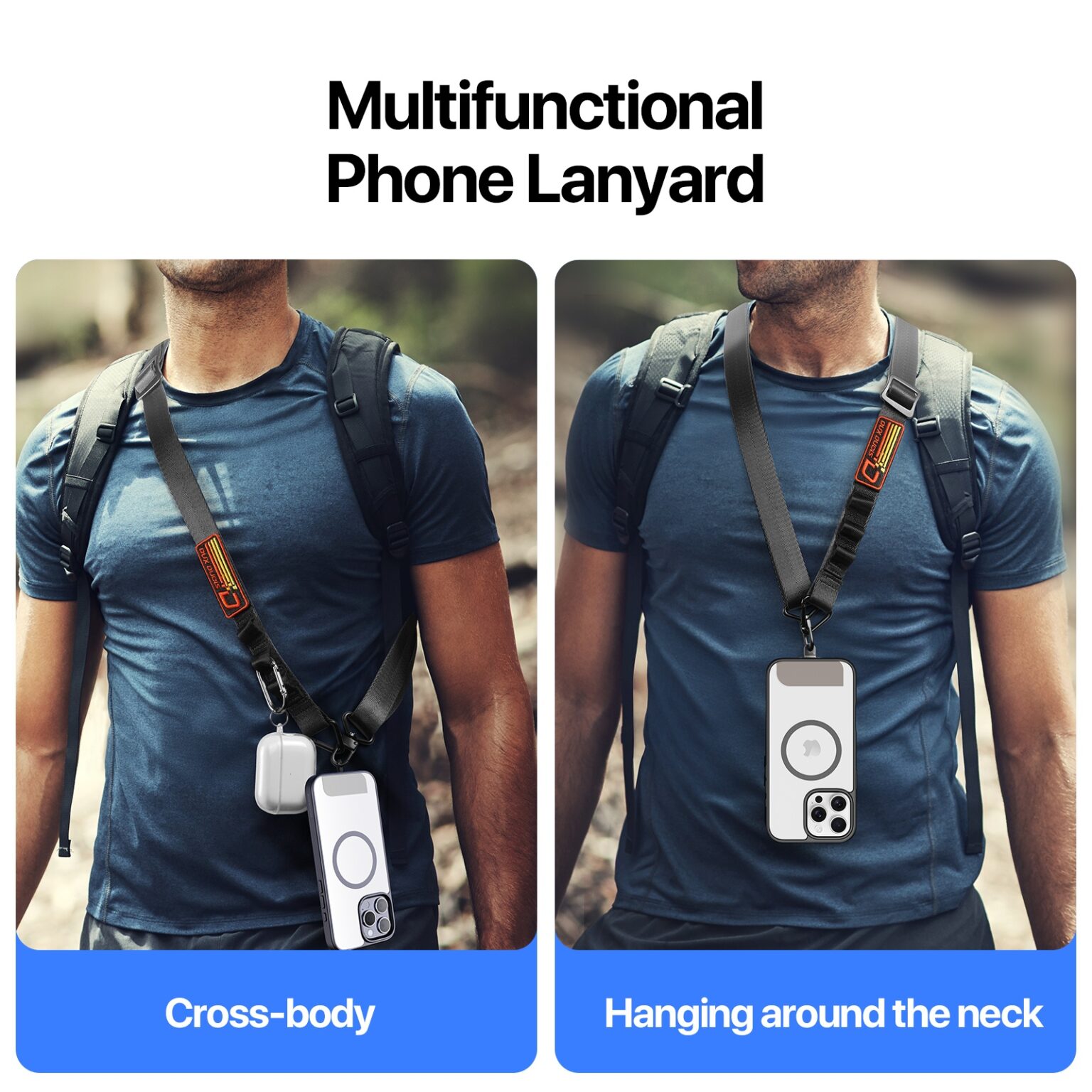 DUXDUCIS OUTDOOR SERIES MOBILE PHONE LANYARD BLACK OUTDOOR0004 thumbnail 2