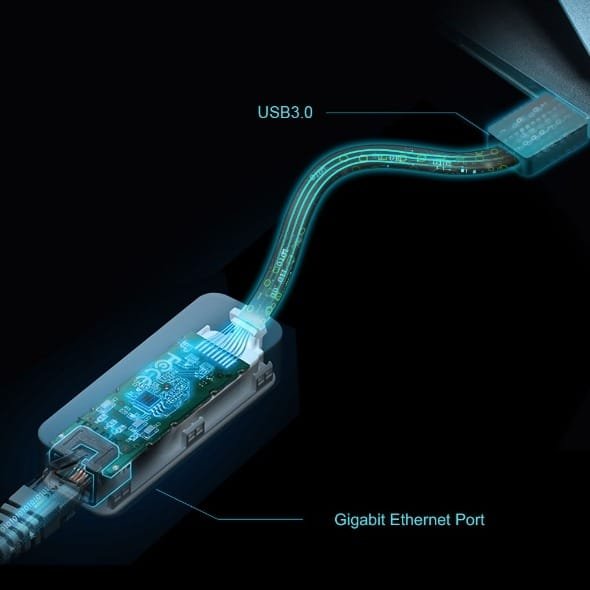 TP LINK USB 3.0 TO RJ 45 GIGABIT ETHERNET NETWORK ADAPTER UE306 thumbnail 4