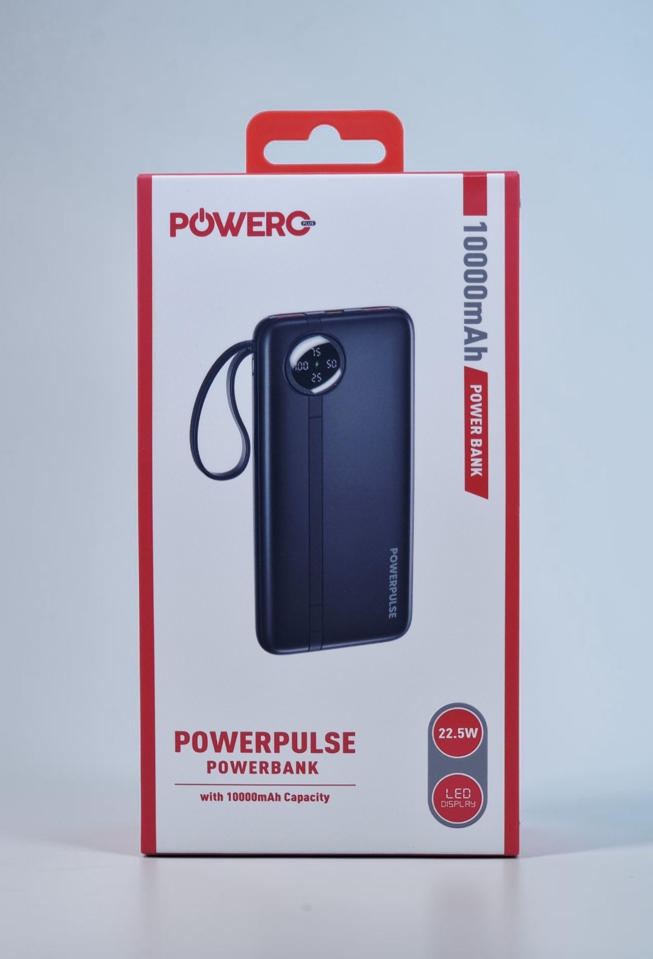 POWERO PLUS POWER PULSE POWER BANK WITH 10000MAH CAPACITY 22.5W BLACK PR-PPPBPD10-BK