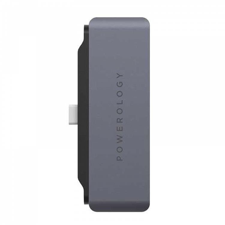 POWEROLOGY 4 IN 1 USB C HUB WITH HDMI USB AUX GRAY P41PACHGY thumbnail 2