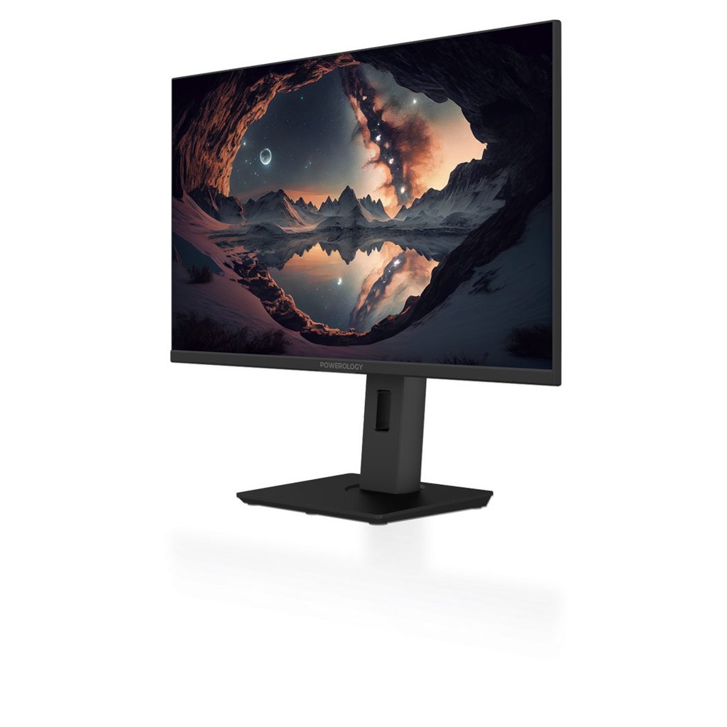 POWEROLOGY 27INCH 4K ULTRA HD MONITOR 60HZ HDR ADJUSTABLE ROTAING STAND P4KOM27BK