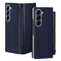 DUXDUCIS SAMSUNG Z FOLD 7 BRIL SERIES WITH PEN SLOT MAGNETIC CASE BLUE BRIL0080