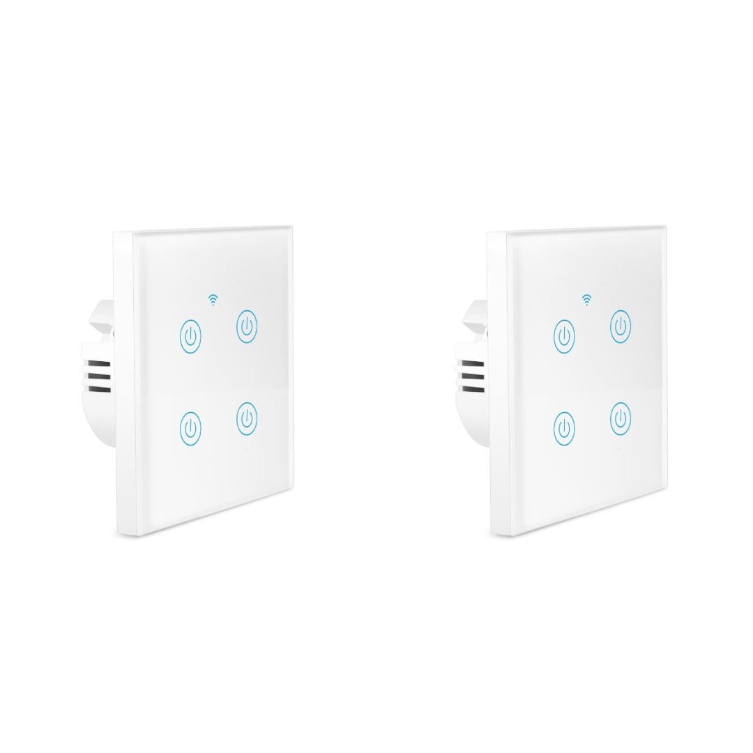 BLUPEBBLE HOM SMART WALL SWITCH 4 GANG HM-SMT4WALLSWITCH-WH thumbnail 2