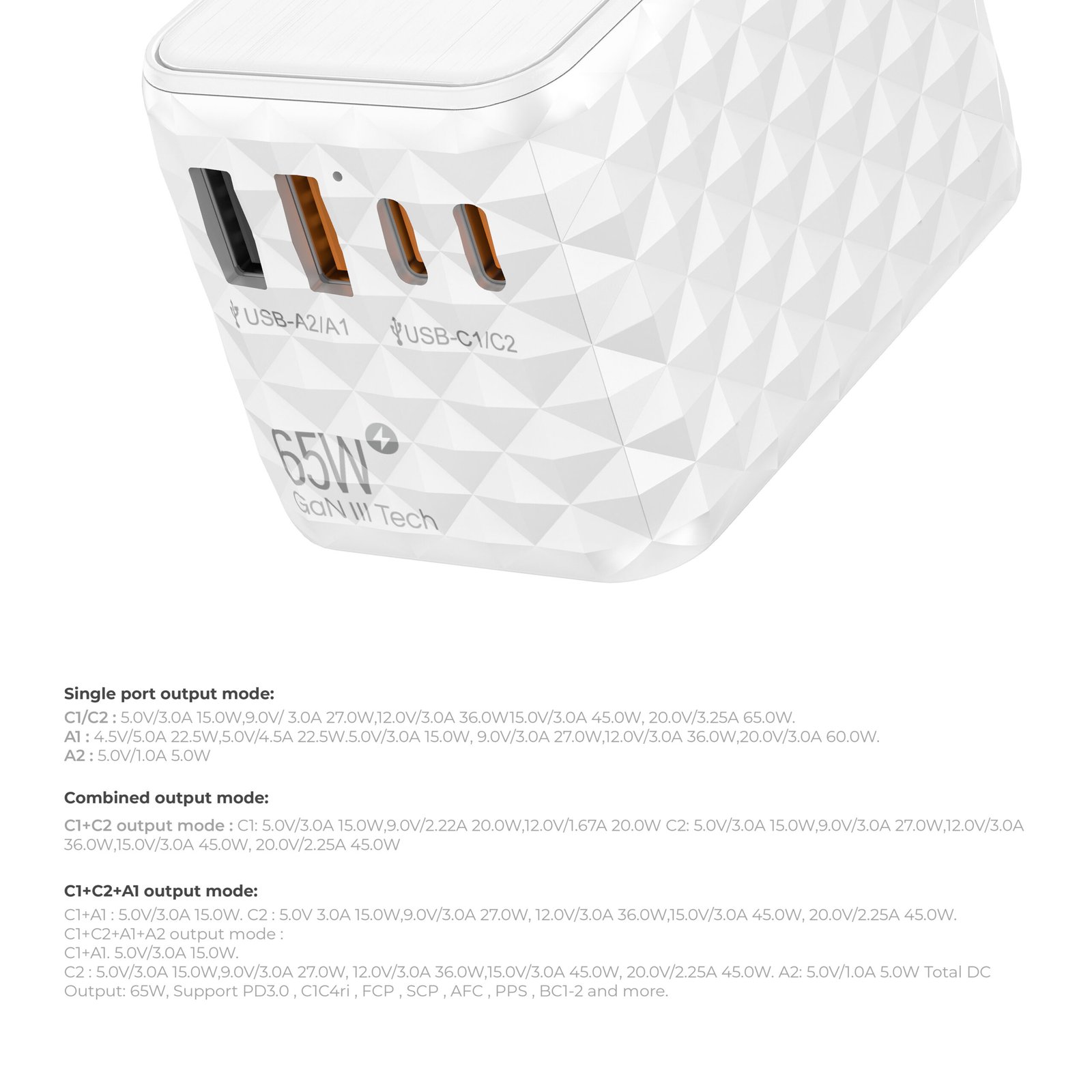 BLUPEBBLE PASSPORT 2.1 WORLD TRAVEL ADAPTER WITH PD 65W + 2 USB-C + 2USB-A thumbnail 10