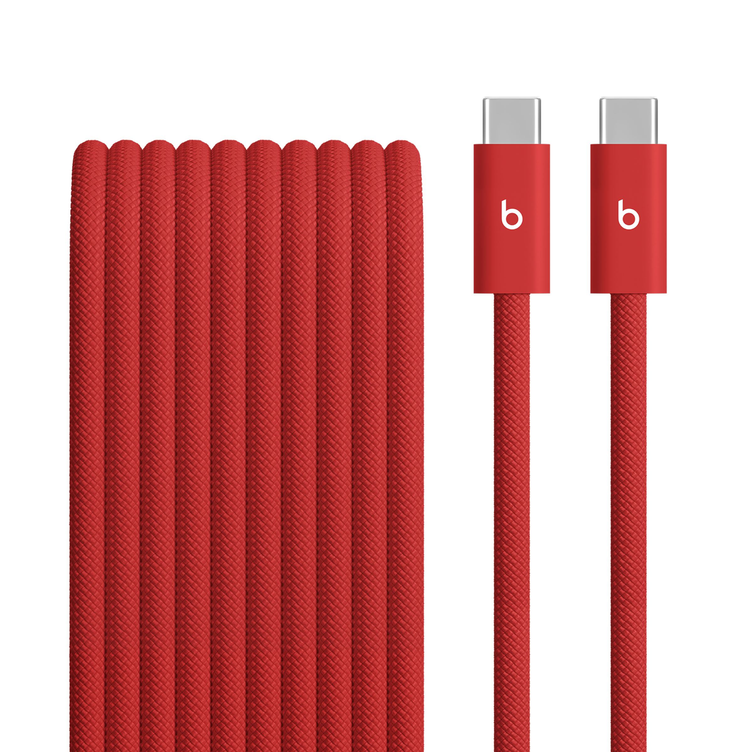 BEATS USB-C TO USB-C 240W LONG WOVEN CABLE 3M RAPID RED MHX94