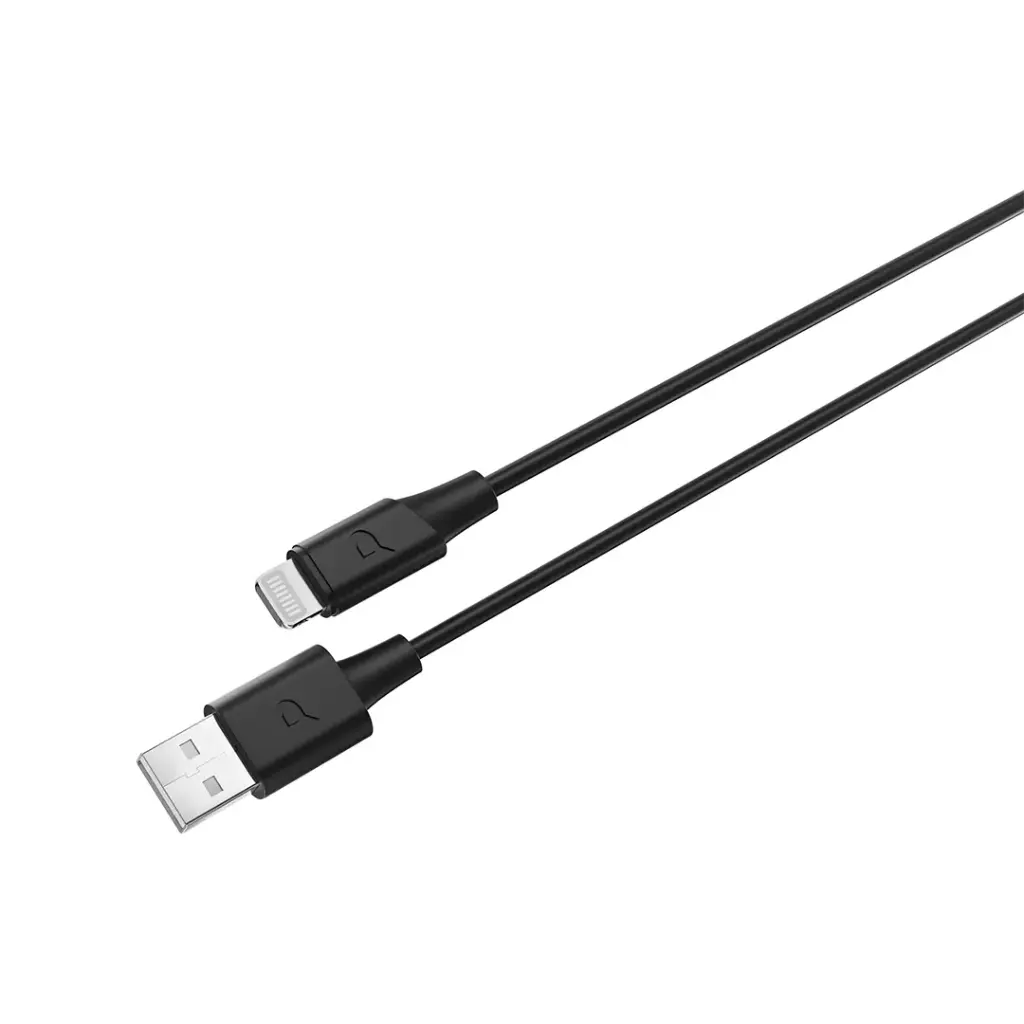 POWEROLOGY POWER SYNC FLEX USB A TO LIGHTNING CABLE 1.2M BLACK PCAB010BK thumbnail 4