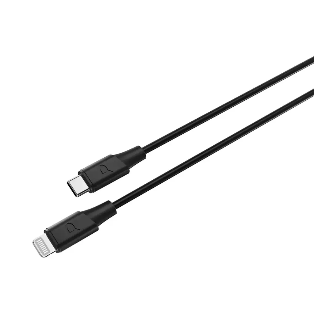 POWEROLOGY POWER SYNC FLEX USB C TO LIGHTNING CABLE 1.2M BLACK PCAB012BK thumbnail 4