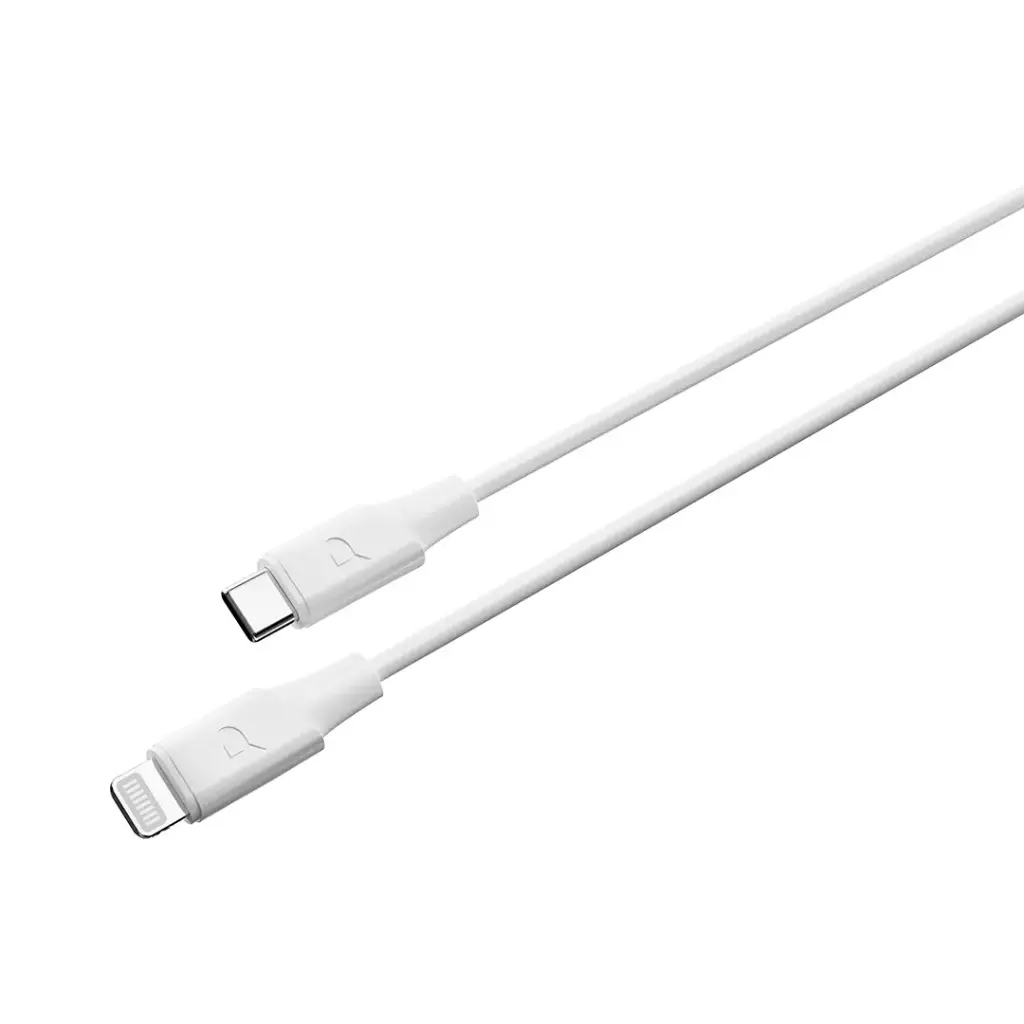 POWEROLOGY POWER SYNC FLEX USB C TO LIGHTNING CABLE 1.2M WHITE PCAB012WH thumbnail 4