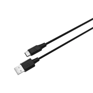 POWEROLOGY POWER SYNC FLEX USB A TO USB C CABLE 2M BLACK PCAB016BK thumbnail 3