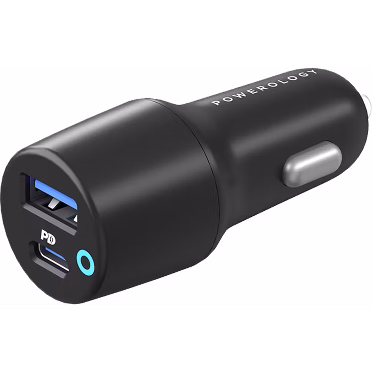 POWEROLOGY 53W ULTRA QUICK CAR CHARGER PD 35W WITH TYPE C TO TYPE C CABLE 0.9M PCCSR005-C thumbnail 3