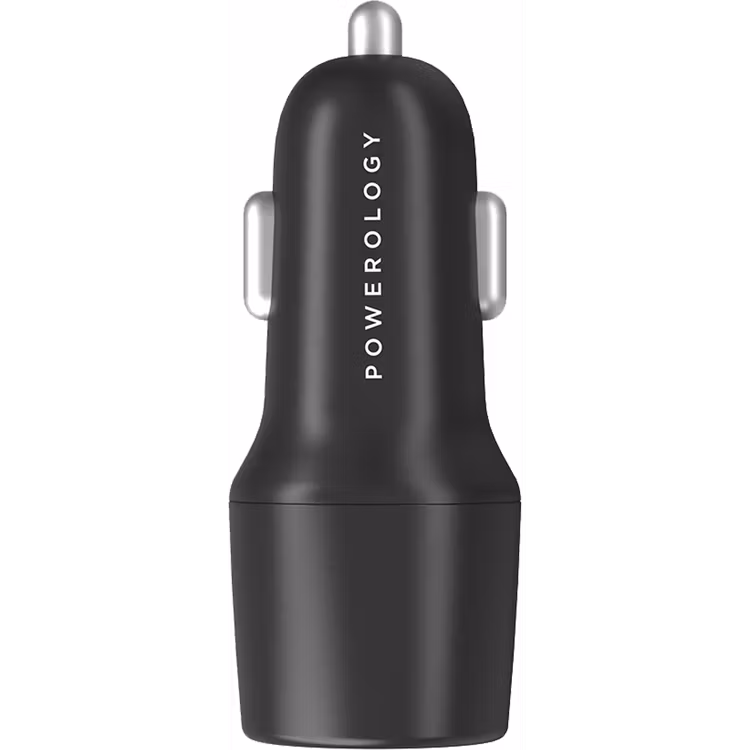 POWEROLOGY 53W ULTRA QUICK CAR CHARGER PD 35W WITH TYPE C TO TYPE C CABLE 0.9M PCCSR005-C thumbnail 2