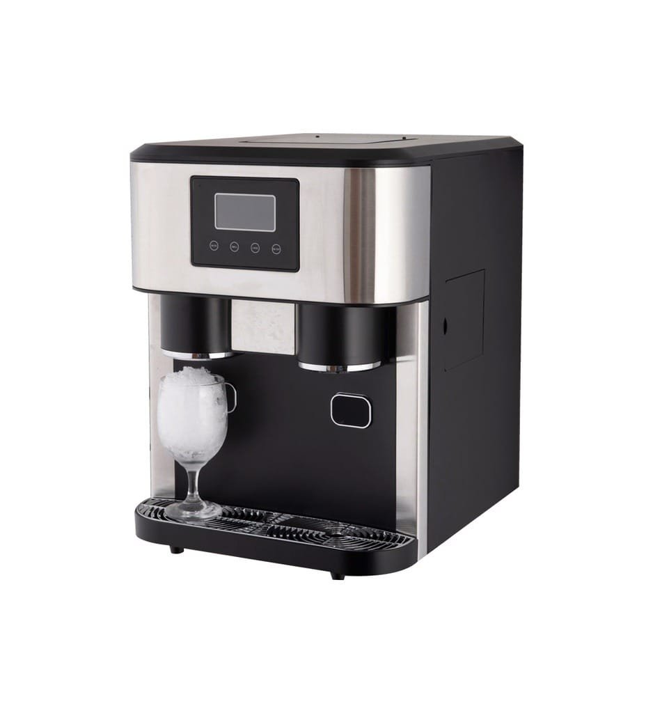 Porodo Lifestyle Instant Ice & Cold Water Fusion Machine (Crushed Ice/Ice Cube Modes) - Black