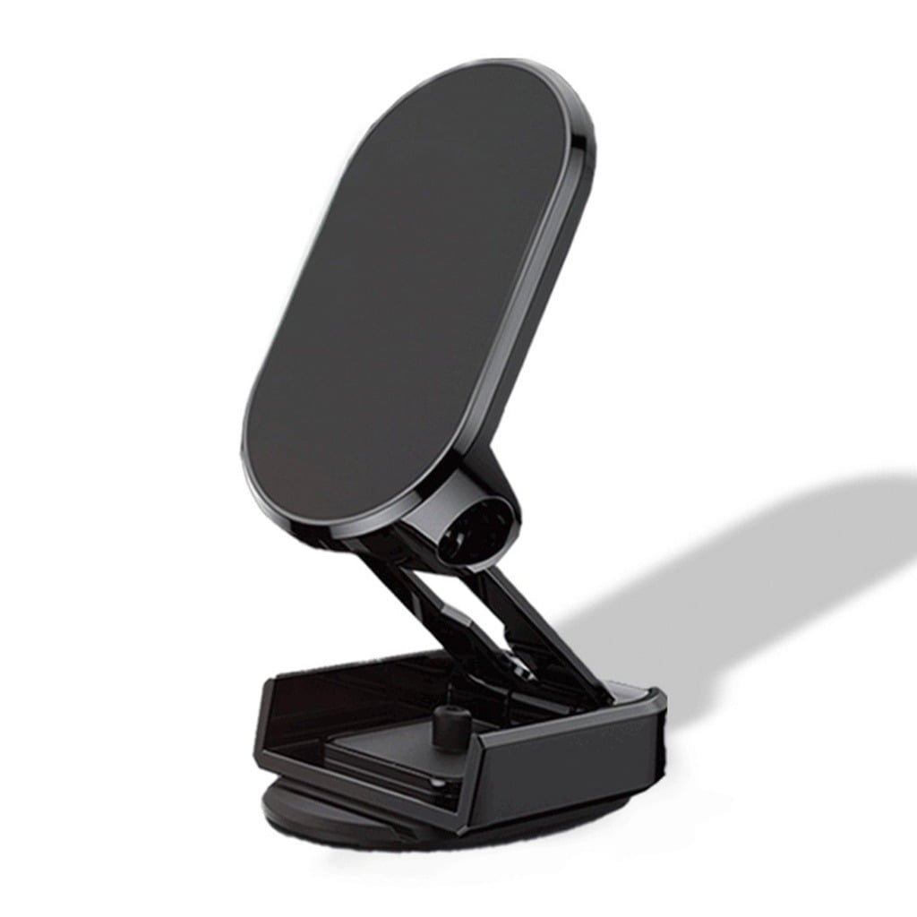 PORODO MAGNETIC FOLDING DASH MOUNT WITH METAL BACKPLATES BLACK