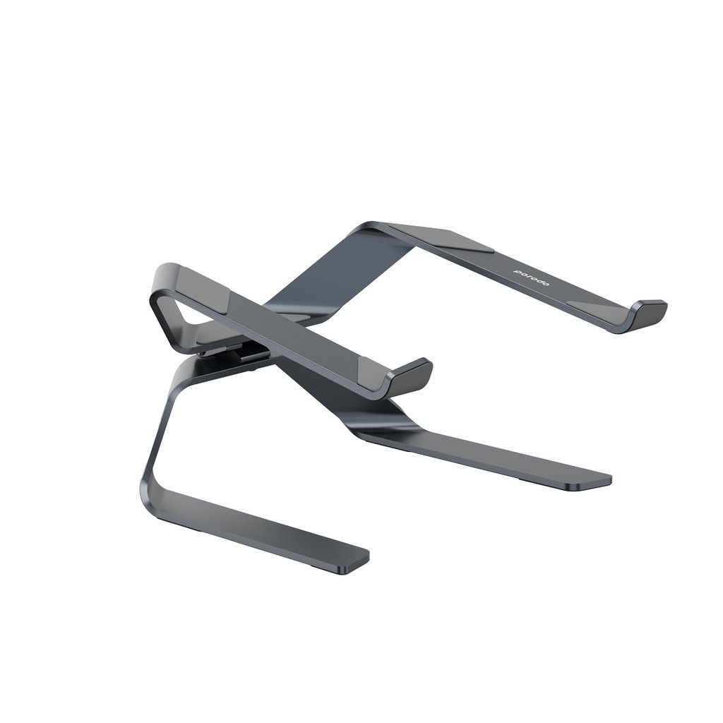 PORODO ERGONOMIC LAPTOP STAND ADJUSTABLE PATENTED DESIGN GRAY