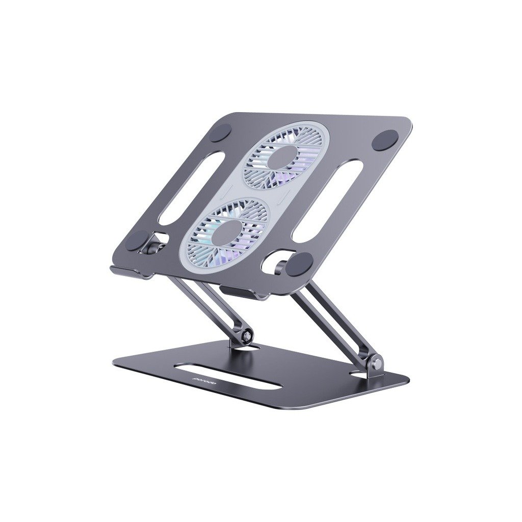 Porodo Adjustable Laptop Stand with Dual Cooling Fan