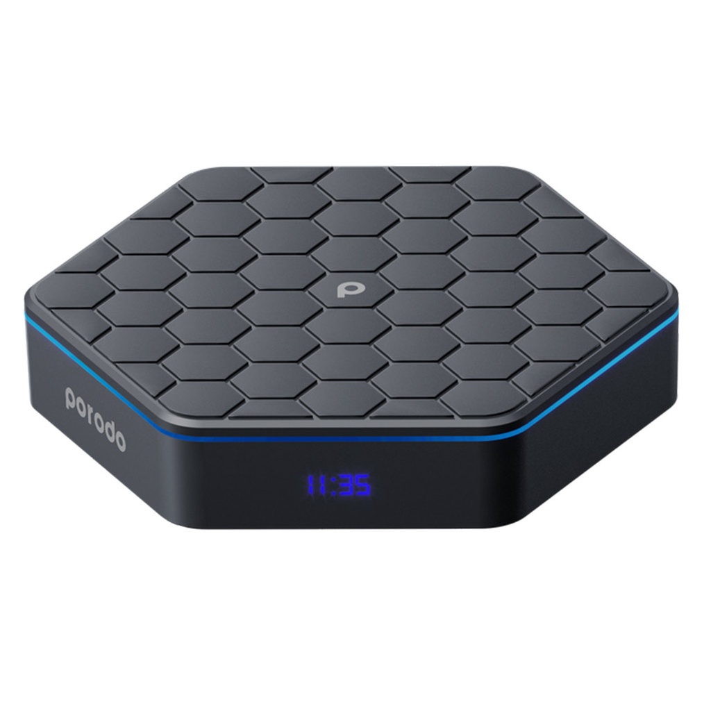 PORODO TV BOX ULTRA HIGH SPEED MEDIA STREAMING BLACK PD-ATVBX-BK