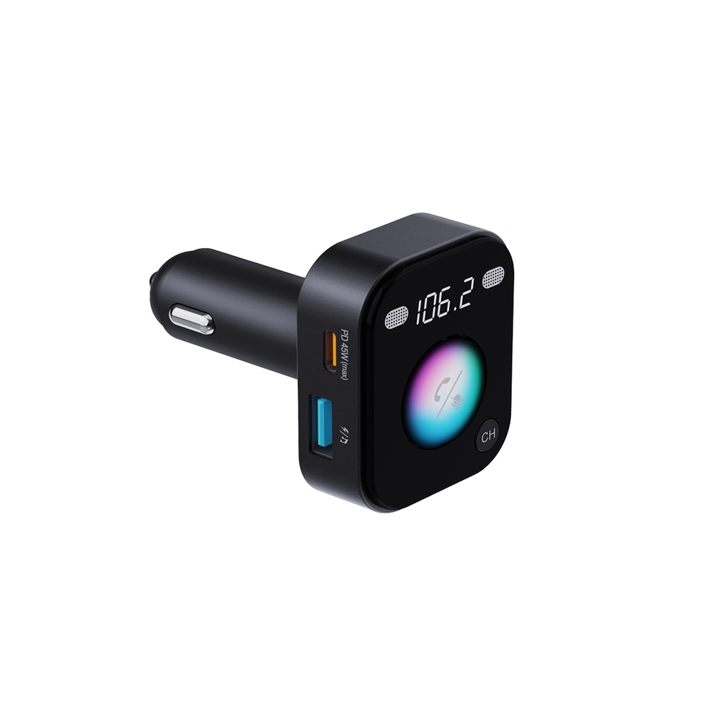 PORODO DUAL MICROPHONE TRANSMITTER AND CHARGER BLACK PD-BTFMTVC-BK