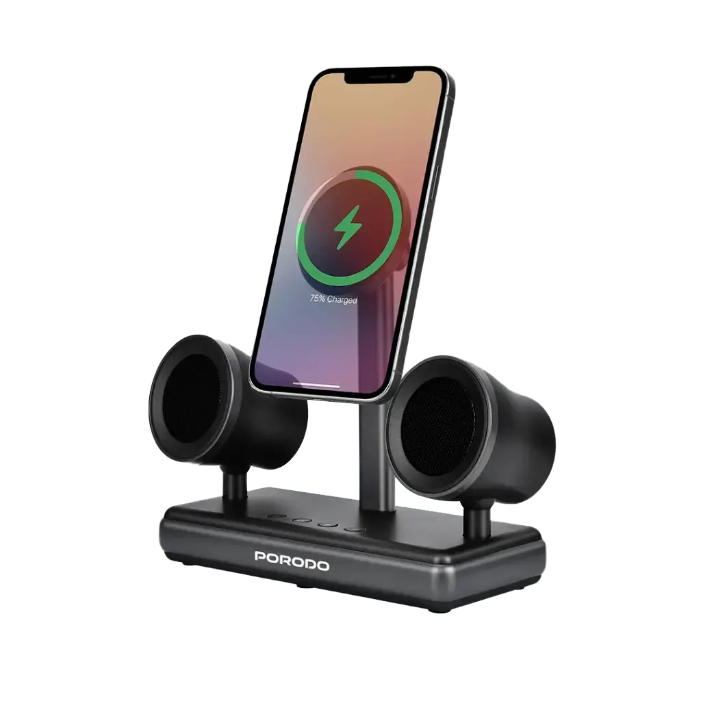 PORODO SPEAKER CHARGING DOCK BLACK PD-FWCH050-BK