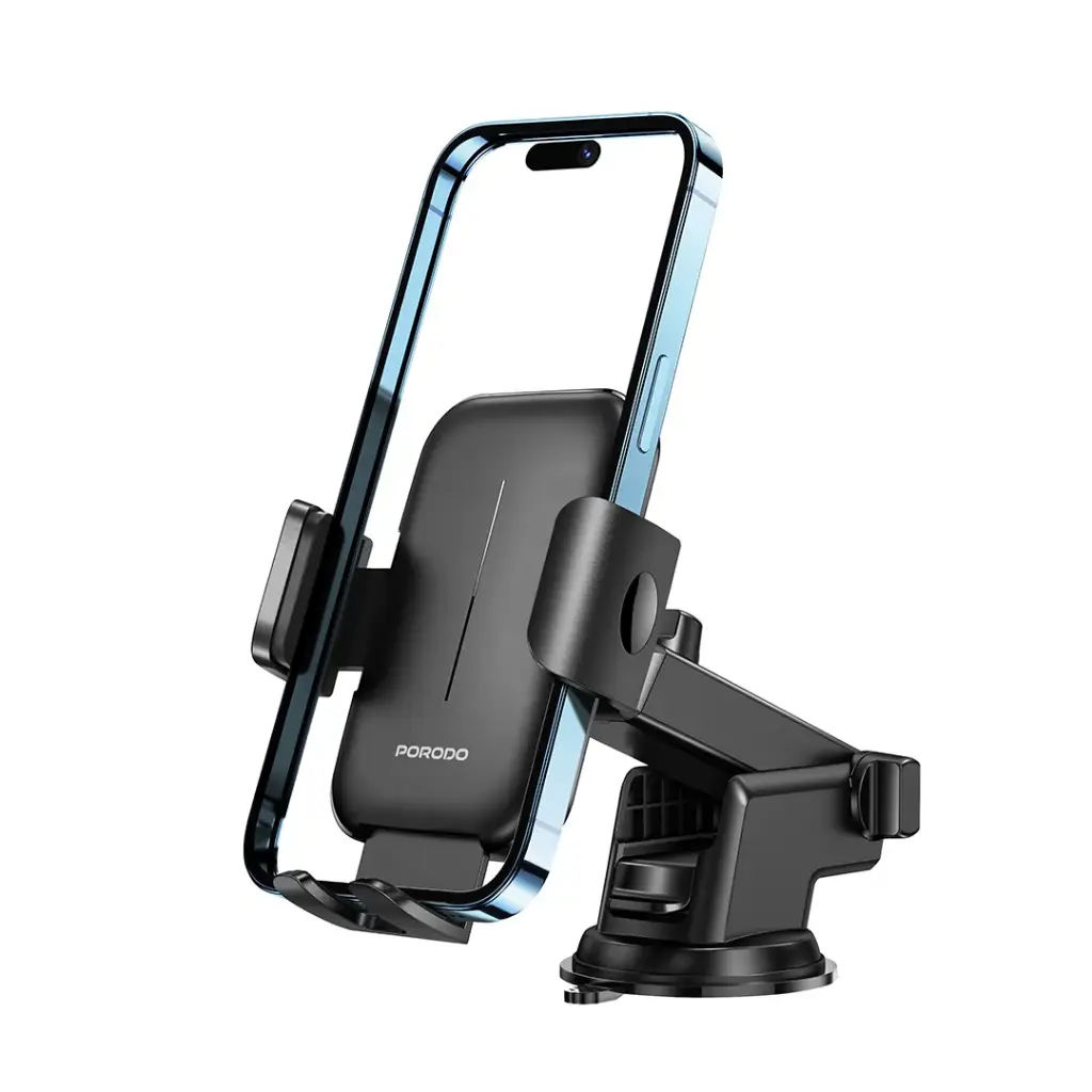 PORODO ADJUSTABLE CLAMPS DASH AND WINDSHIELD MOUNT BLACK PD-HSM07-BK