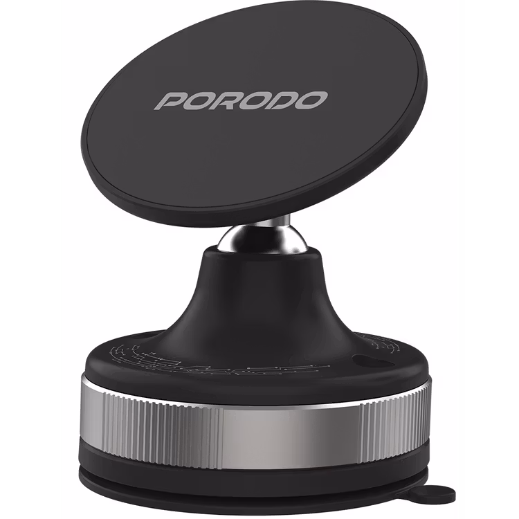 PORODO VACUSEAL VACUUM SUCTION MAGNETIC PHONE MOUNT BLACK PD-HSM27-BK
