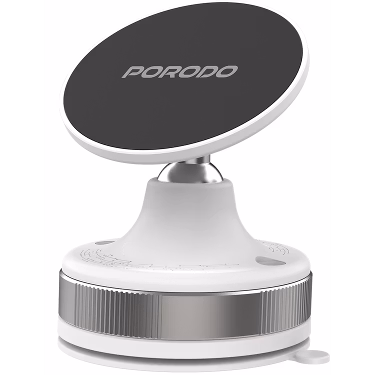 PORODO VACUSEAL VACUUM SUCTION MAGNETIC PHONE MOUNT WHITE PD-HSM27-WH