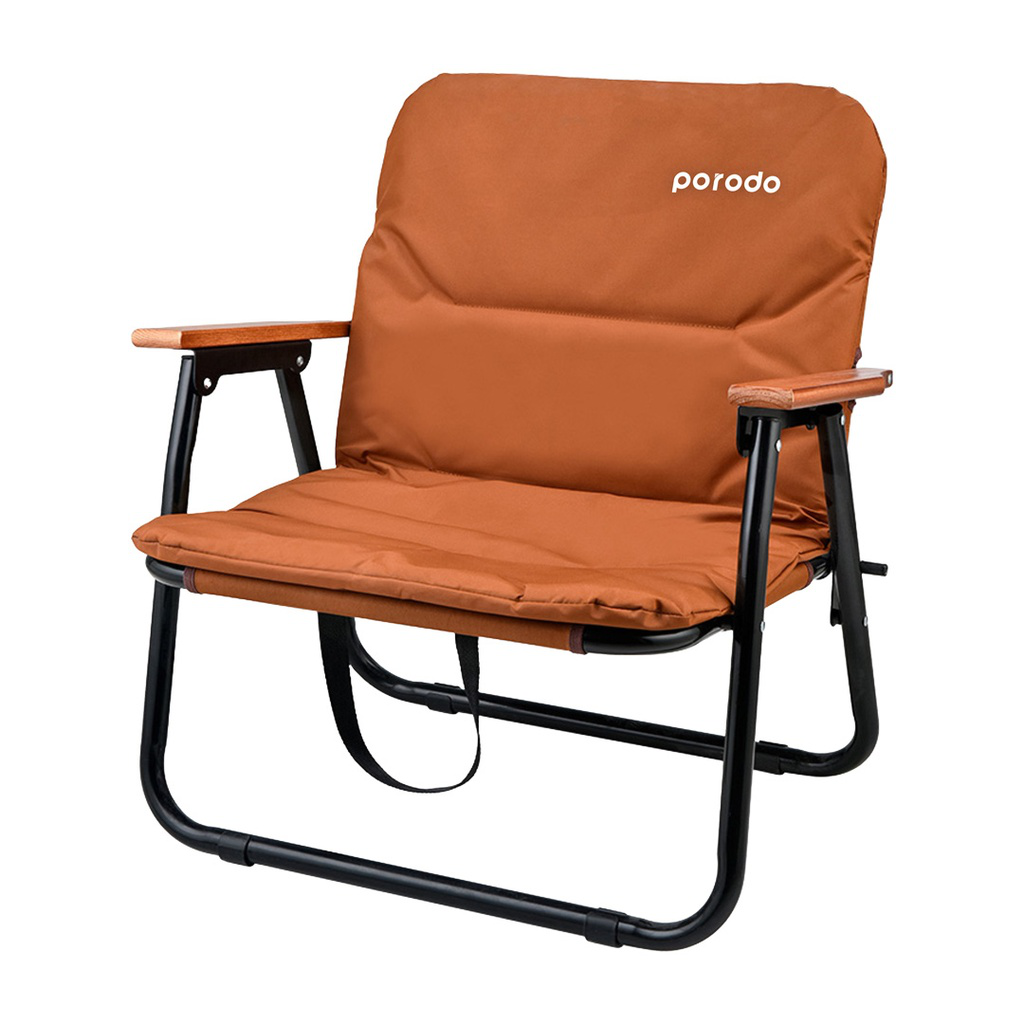PORODO LIFESTYLE OUTDOOR FOLDING CUSHIONED CHAIR PD-LFST007-BR